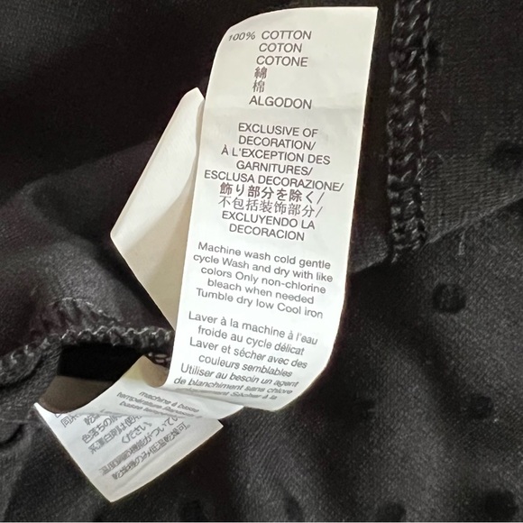 Gap Black Small Velvet Polka Dot Strapless Party Dress - Picture 7 of 10